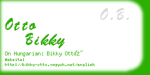 otto bikky business card